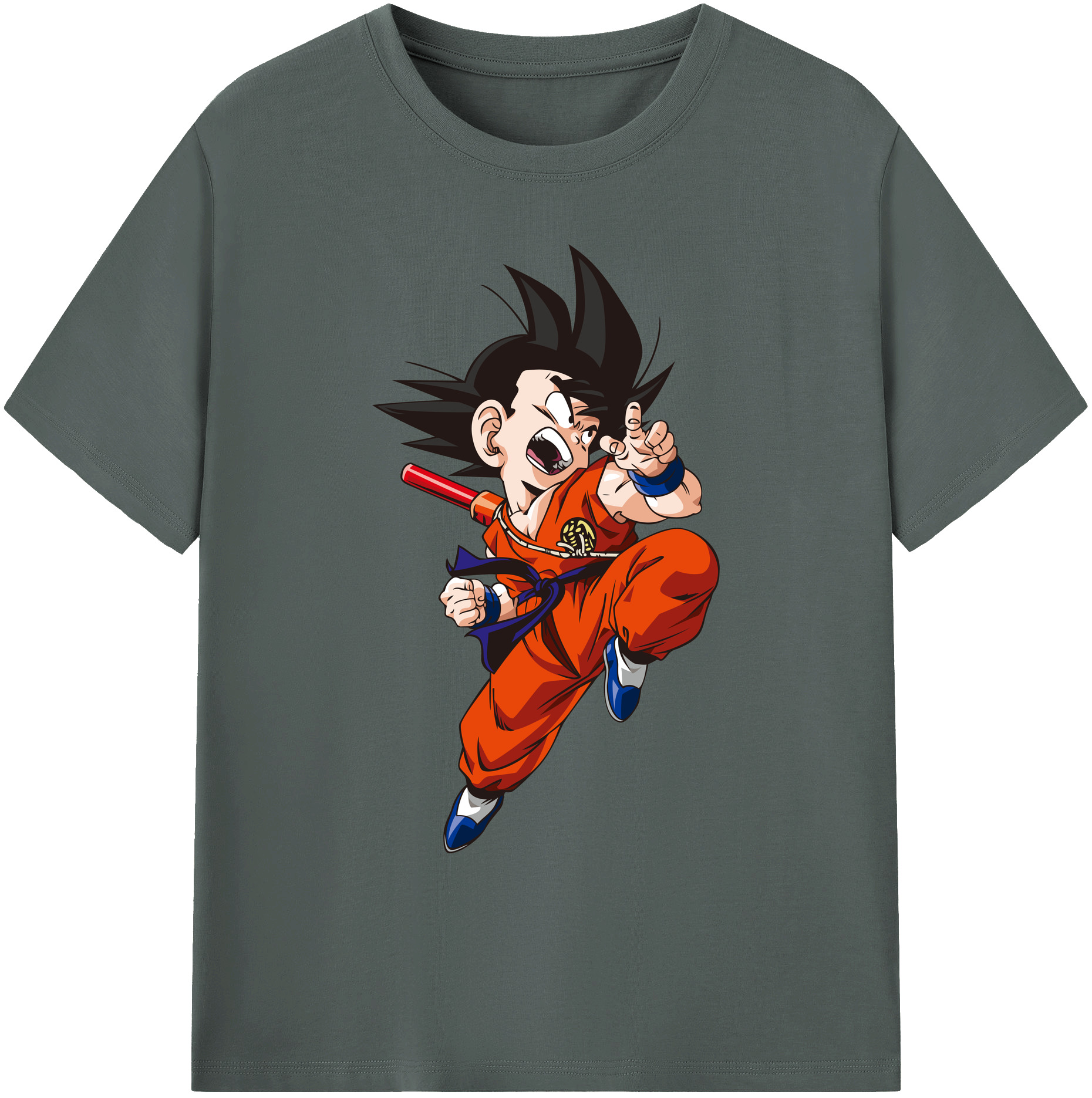 （画像用） ドラゴンボール 孫悟空（そん ごくう）Son Goku カカロット DRAGON BALL Kakarotto 綿100％ メンズ半袖Tシャツ｜肌触りやわらか＆通気性